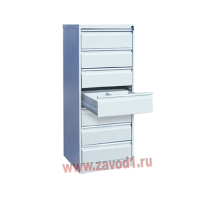 Шкаф картотечный КР-7-2 (7 ящиков под формат А-5 и А-6) 1370х525х585 